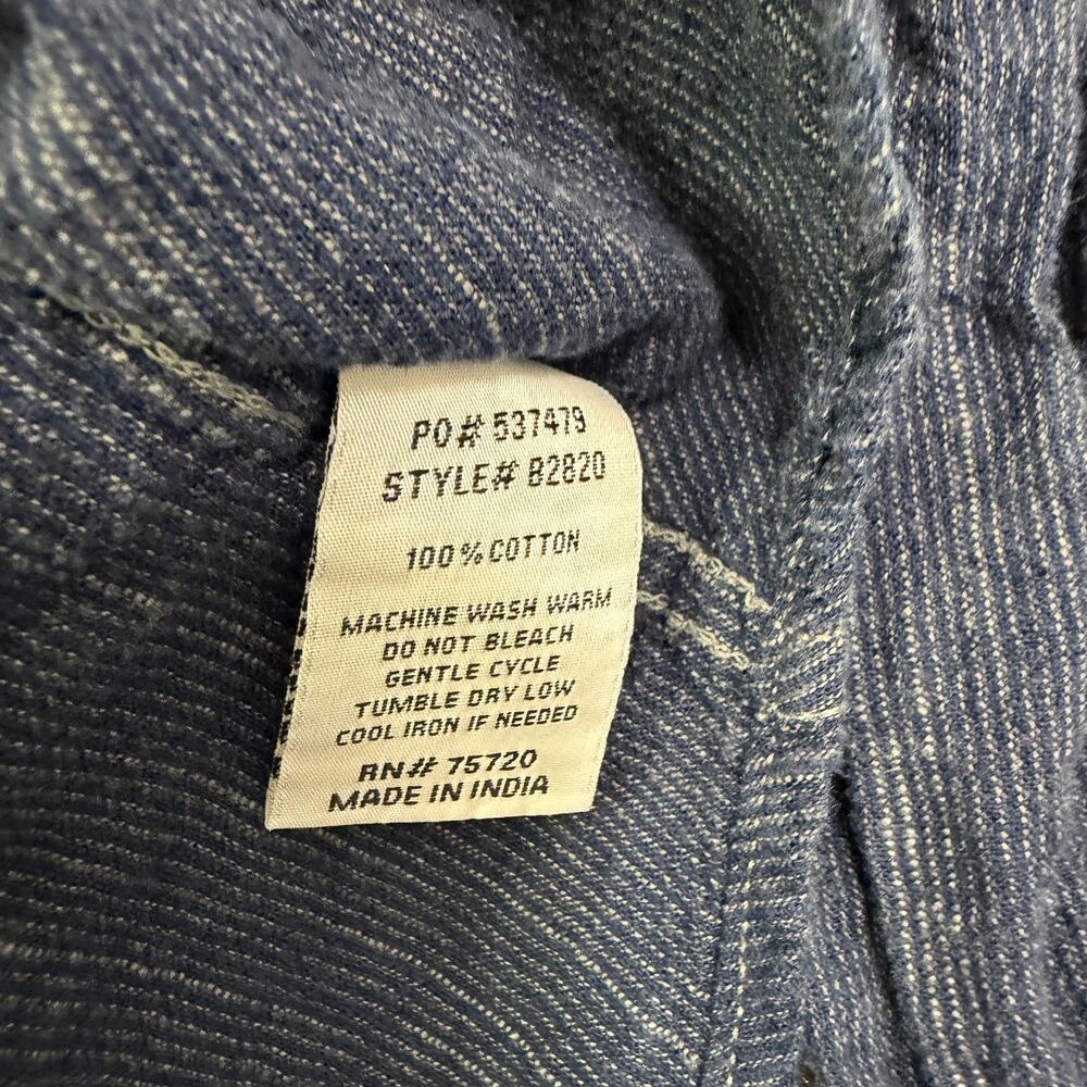 BKE Striped Standard Shirt Men's Extra Large Blue Pearl Snap Button Western - Picture 5 of 9